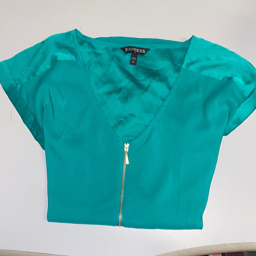 Express zip up blouse